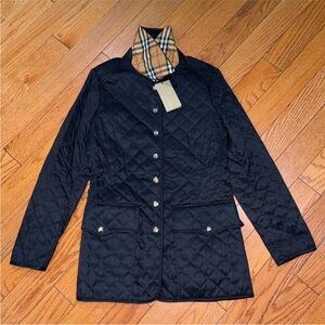 ‼️Authentic NEW Burberry Black Quilted Jacket Size Medium
